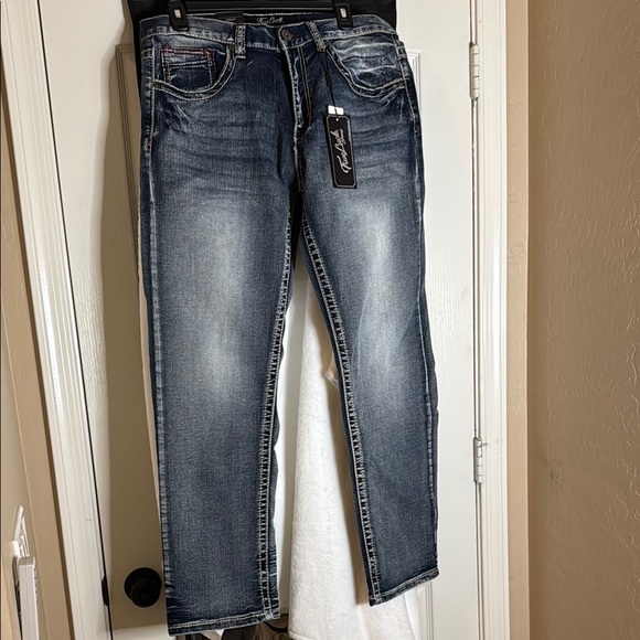 Blue Straight Jeans Classic Indigo - Picture 3 of 5